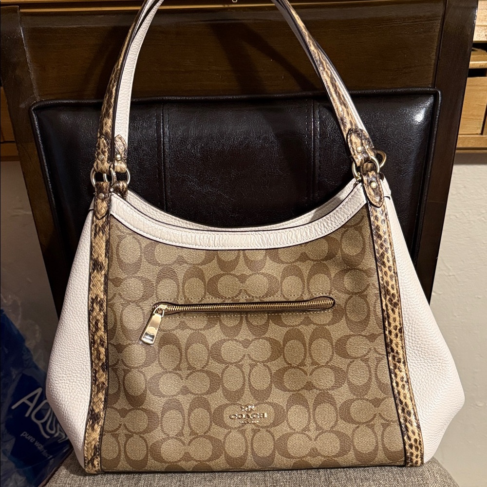 Coach Kristy Snakeskin Shoulder Bag